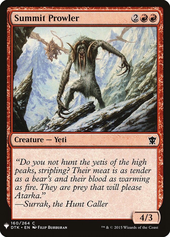 Summit Prowler [Mystery Booster] | Game Haven TX