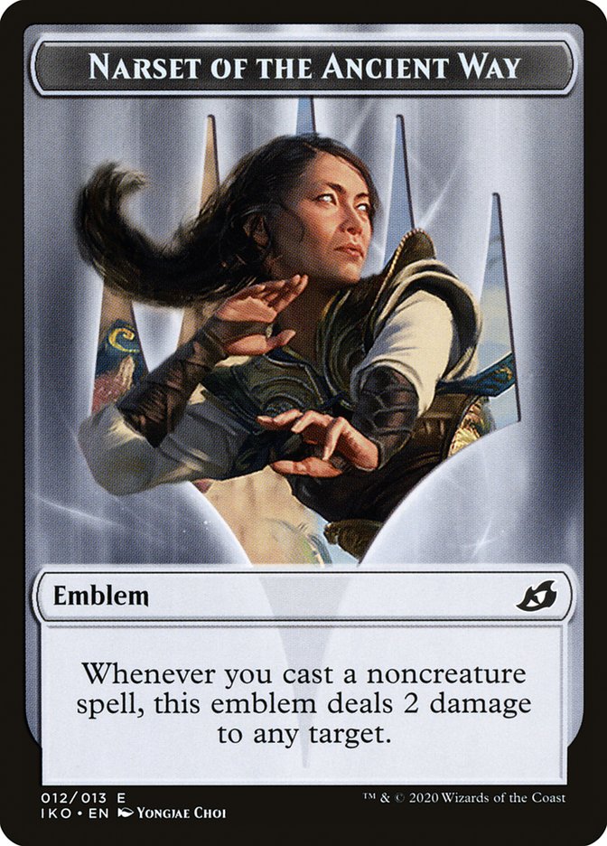 Emblem - Narset of the Ancient Way [Ikoria: Lair of Behemoths] | Game Haven TX