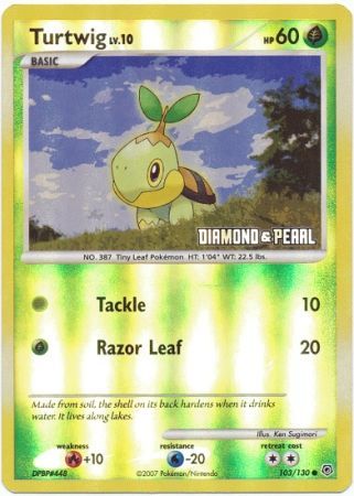 Turtwig (103/130) [Burger King Promos: 2008 Collection] | Game Haven TX