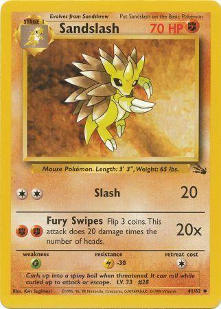 Sandslash (41/62) [Fossil Unlimited] | Game Haven TX