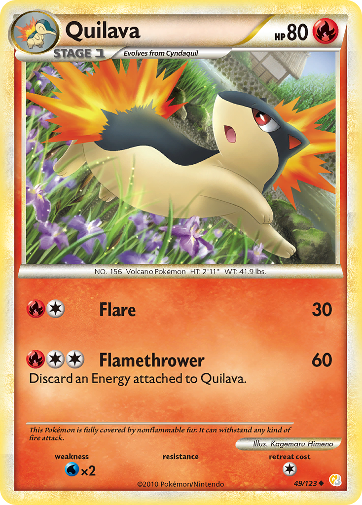Quilava (49/123) [HeartGold & SoulSilver: Base Set] | Game Haven TX