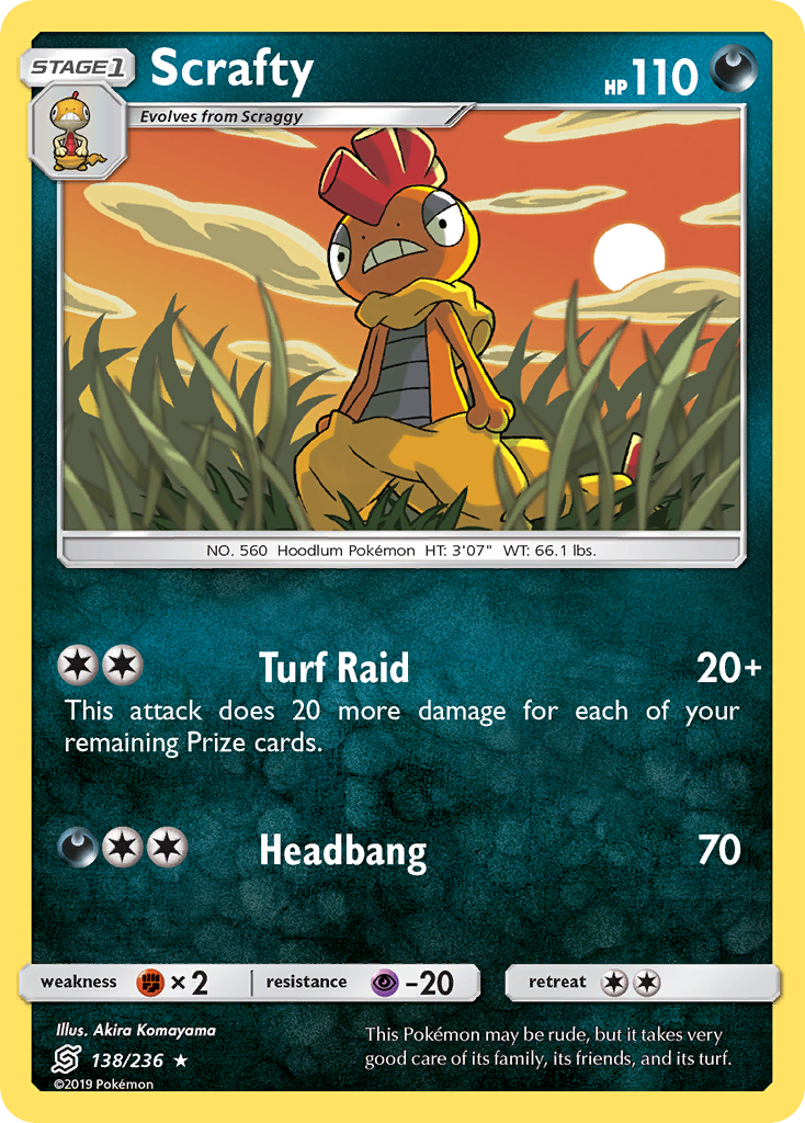 Scrafty (138/236) [Sun & Moon: Unified Minds] | Game Haven TX