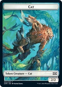 Cat // Myr (024) Double-sided Token [Double Masters Tokens] | Game Haven TX