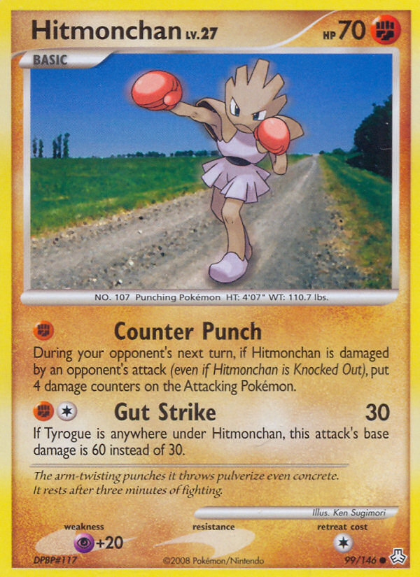 Hitmonchan (99/146) [Diamond & Pearl: Legends Awakened] | Game Haven TX