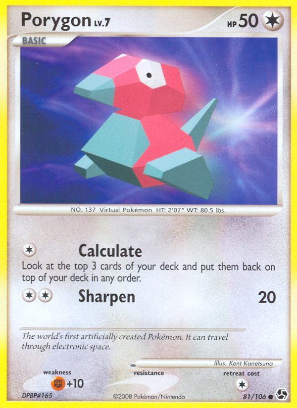 Porygon (81/106) [Diamond & Pearl: Great Encounters] | Game Haven TX