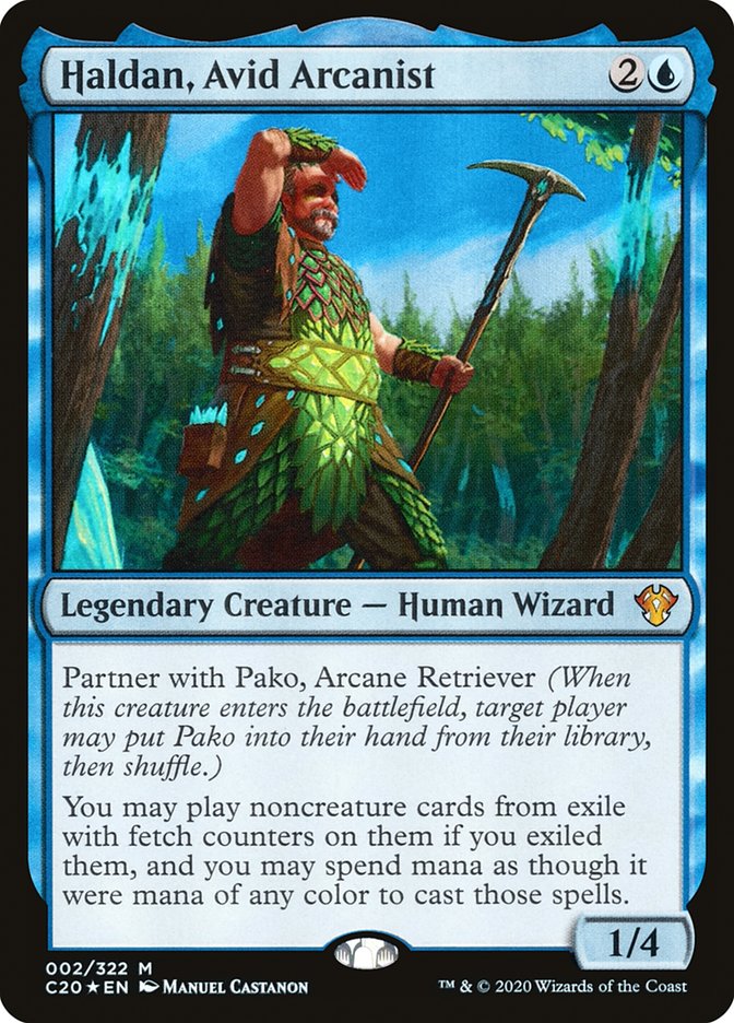 Haldan, Avid Arcanist [Commander 2020] | Game Haven TX