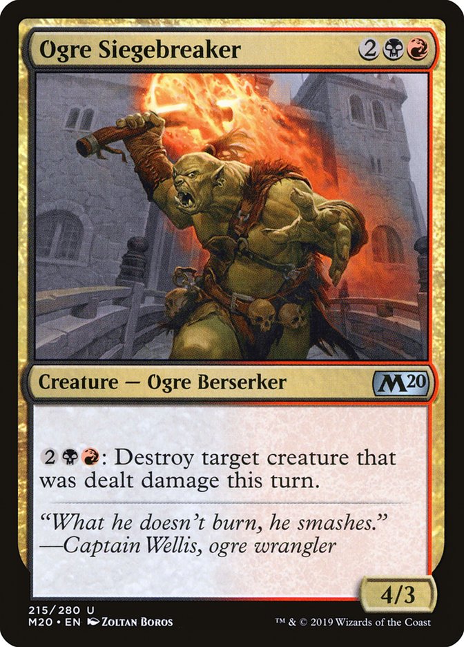 Ogre Siegebreaker [Core Set 2020] | Game Haven TX