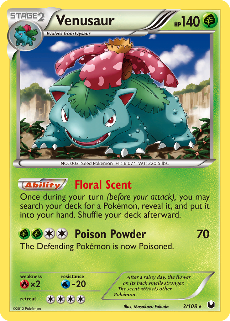 Venusaur (3/108) [Black & White: Dark Explorers] | Game Haven TX