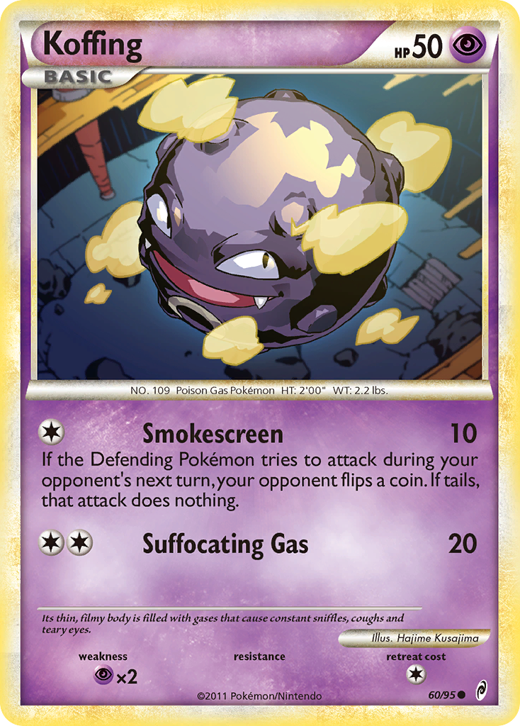 Koffing (60/95) [HeartGold & SoulSilver: Call of Legends] | Game Haven TX