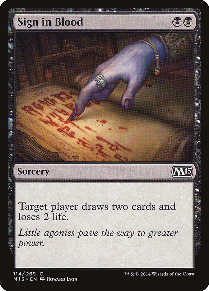 Sign in Blood [Magic 2015] | Game Haven TX