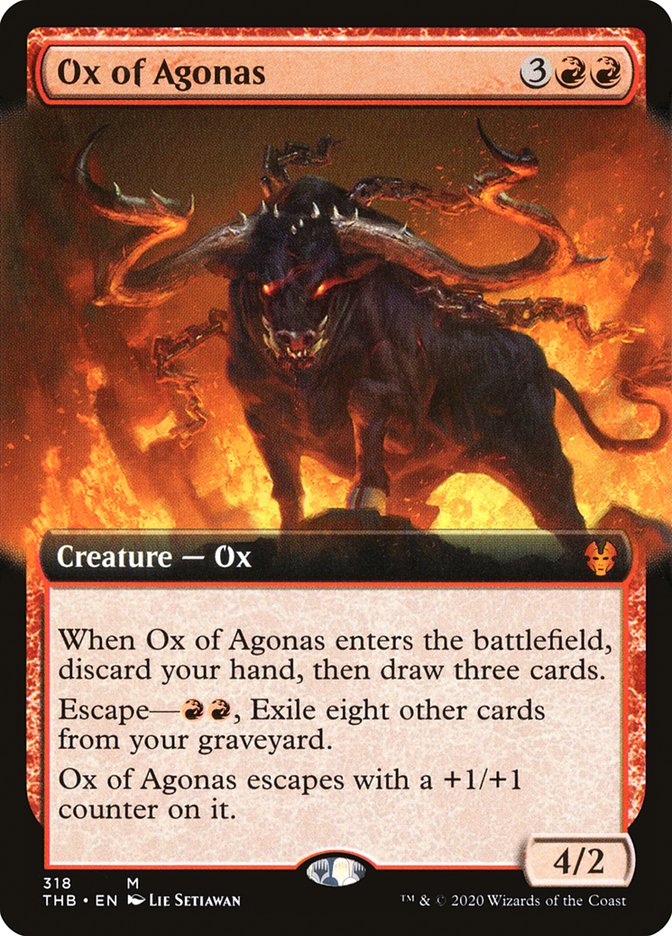 Ox of Agonas (Extended Art) [Theros Beyond Death] | Game Haven TX