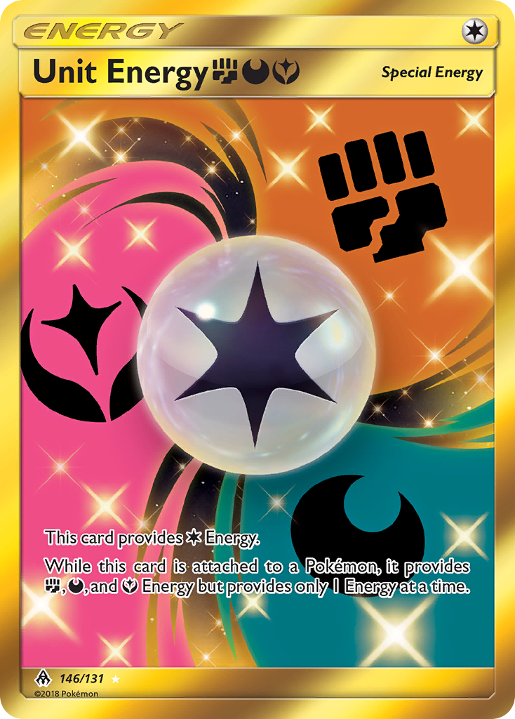 Unit Energy (146/131) (Fighting, Darkness, Fairy) [Sun & Moon: Forbidden Light] | Game Haven TX