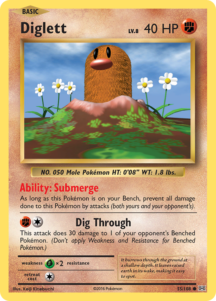 Diglett (55/108) [XY: Evolutions] | Game Haven TX