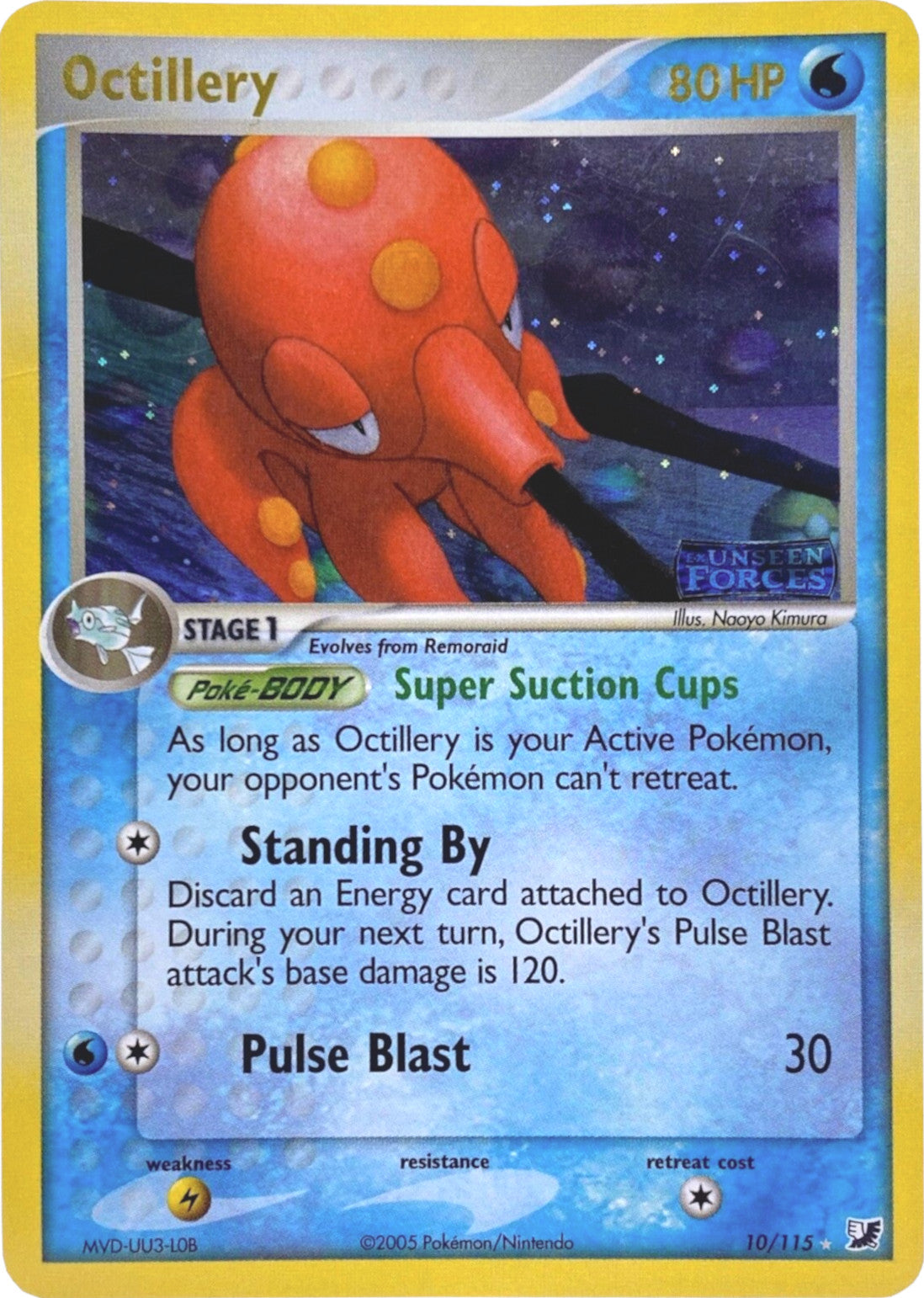 Octillery (10/115) (Stamped) [EX: Unseen Forces] | Game Haven TX