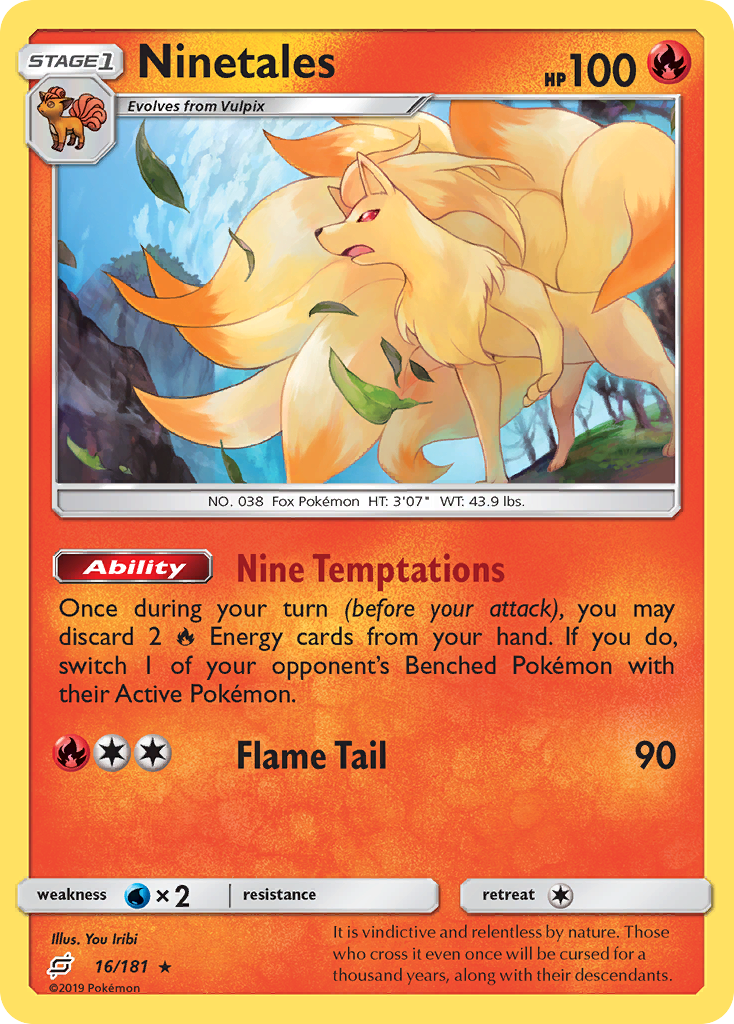 Ninetales (16/181) [Sun & Moon: Team Up] | Game Haven TX