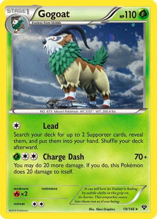 Gogoat (19/146) (Cosmos Holo) [XY: Base Set] | Game Haven TX