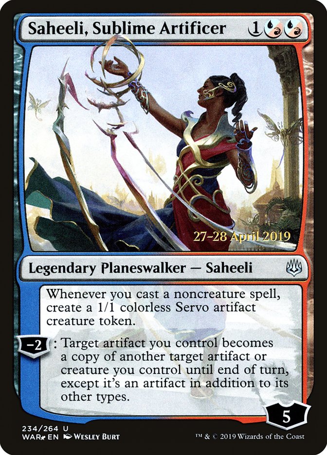 Saheeli, Sublime Artificer [War of the Spark Promos] | Game Haven TX