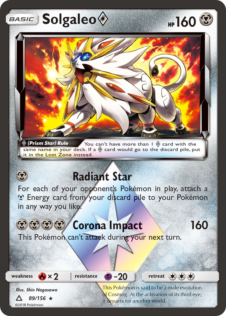 Solgaleo (89/156) (Prism Star) [Sun & Moon: Ultra Prism] | Game Haven TX