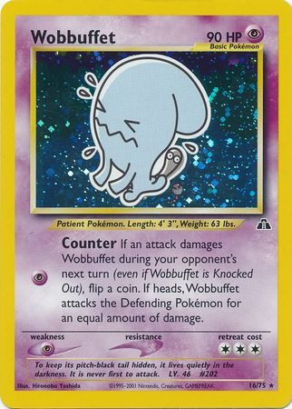 Wobbuffet (16/75) [Neo Discovery Unlimited] | Game Haven TX
