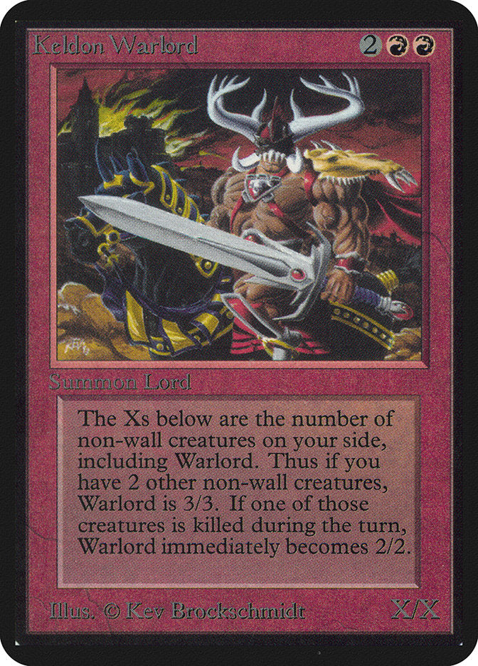 Keldon Warlord [Limited Edition Alpha] | Game Haven TX