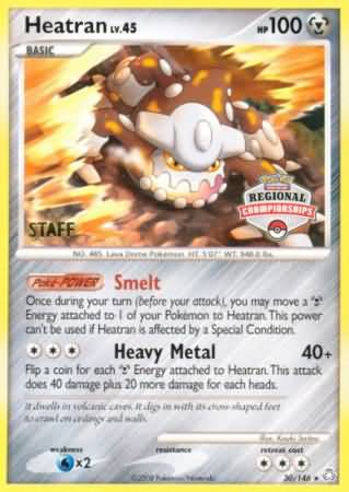 Heatran (30/146) (Regional Championships Staff) [Diamond & Pearl: Legends Awakened] | Game Haven TX