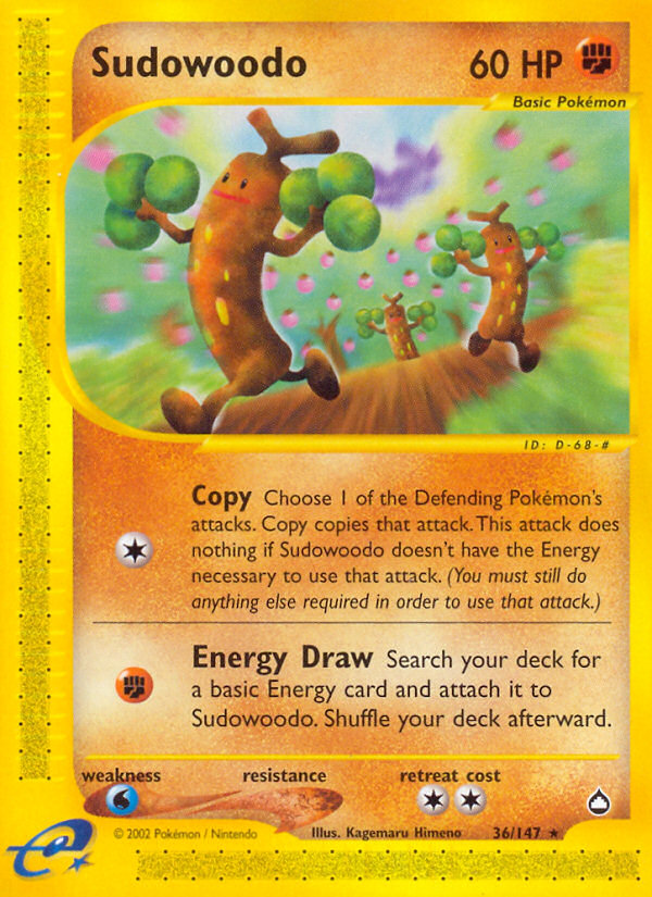Sudowoodo (36/147) [Aquapolis] | Game Haven TX