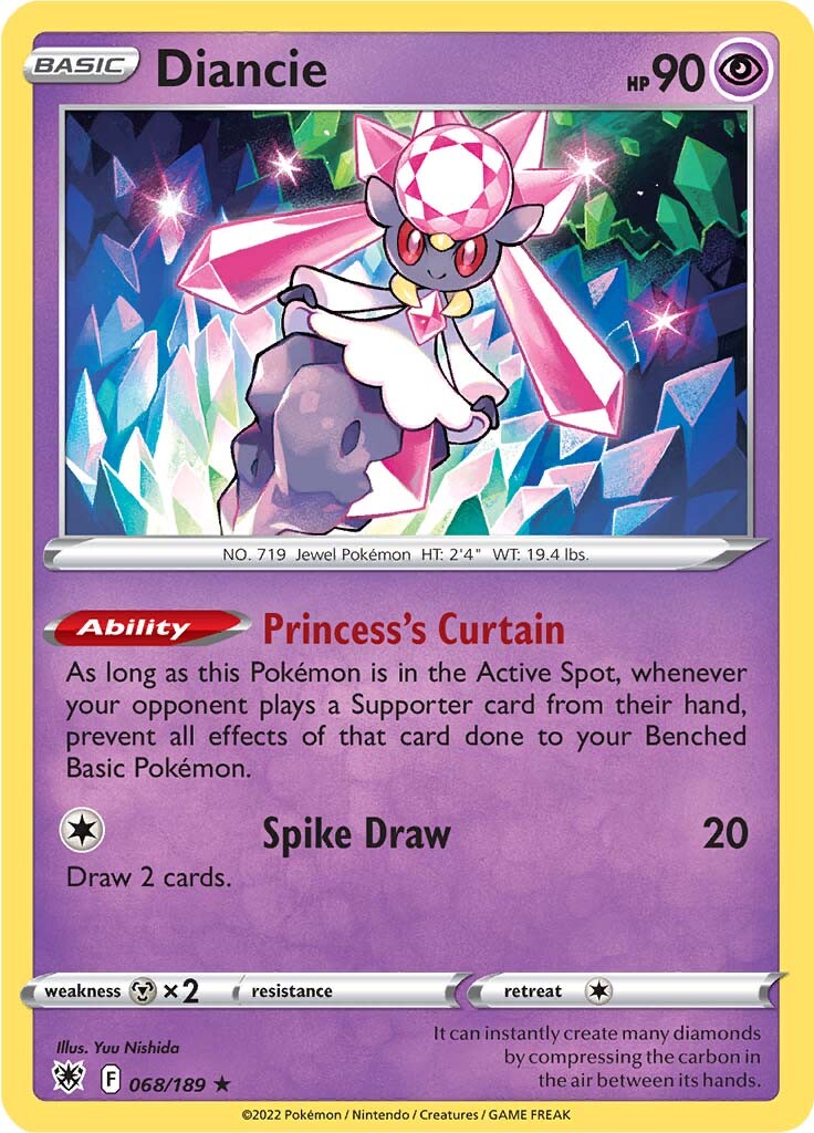 Diancie (068/189) [Sword & Shield: Astral Radiance] | Game Haven TX