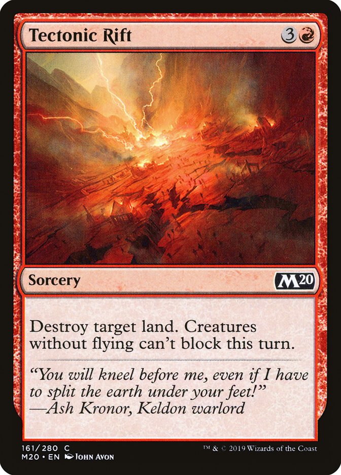 Tectonic Rift [Core Set 2020] | Game Haven TX