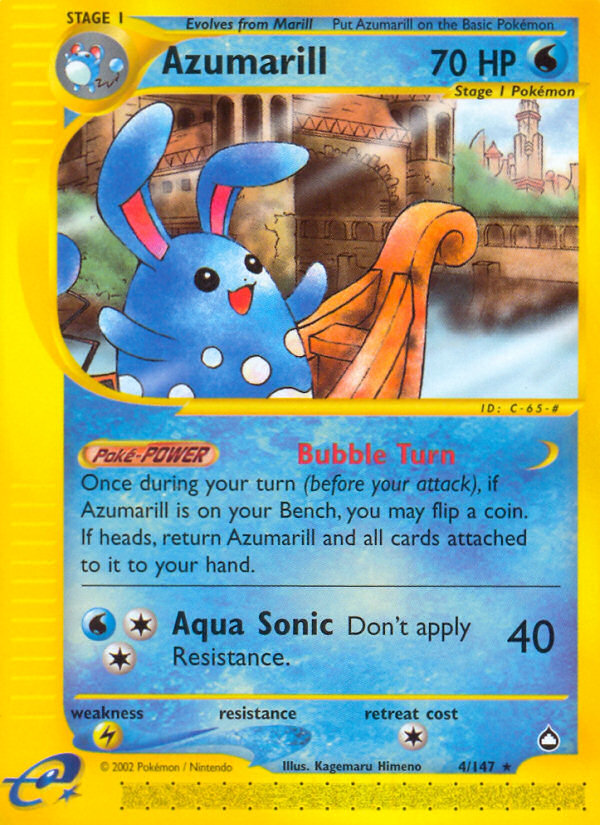 Azumarill (4/147) [Aquapolis] | Game Haven TX
