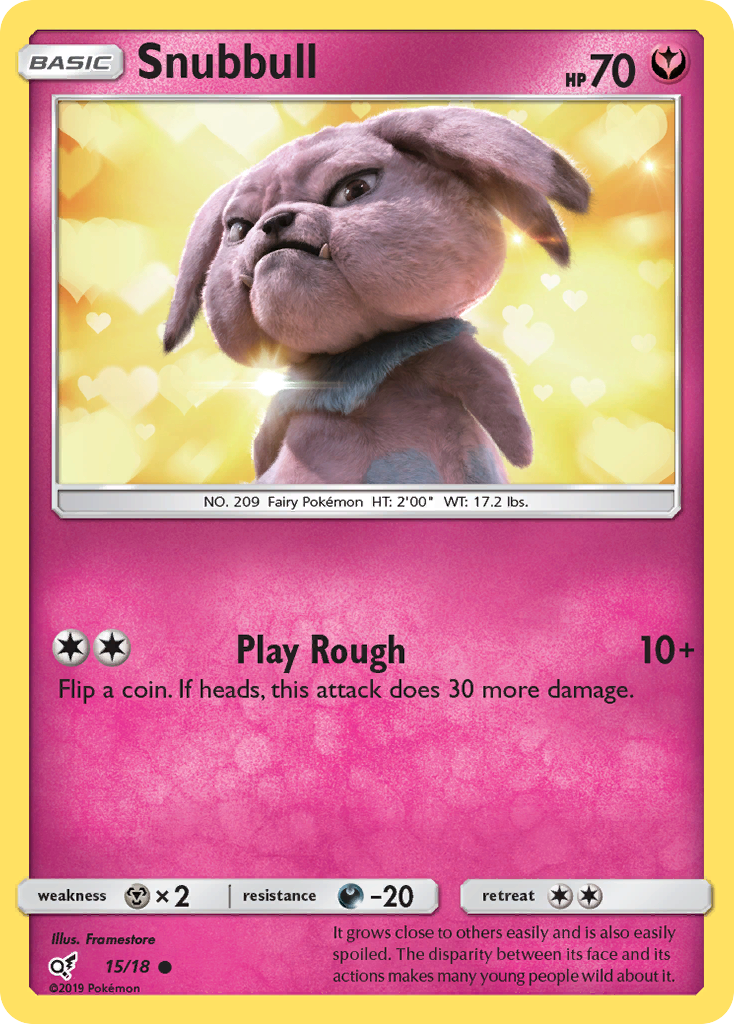 Snubbull (15/18) [Sun & Moon: Detective Pikachu] | Game Haven TX