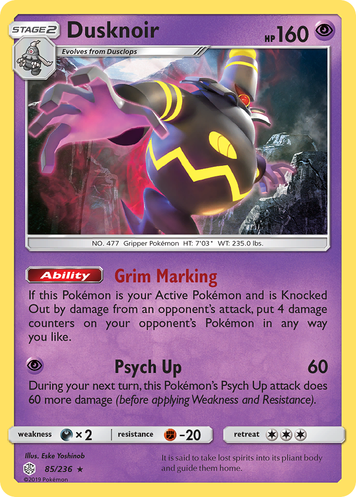 Dusknoir (85/236) [Sun & Moon: Cosmic Eclipse] | Game Haven TX