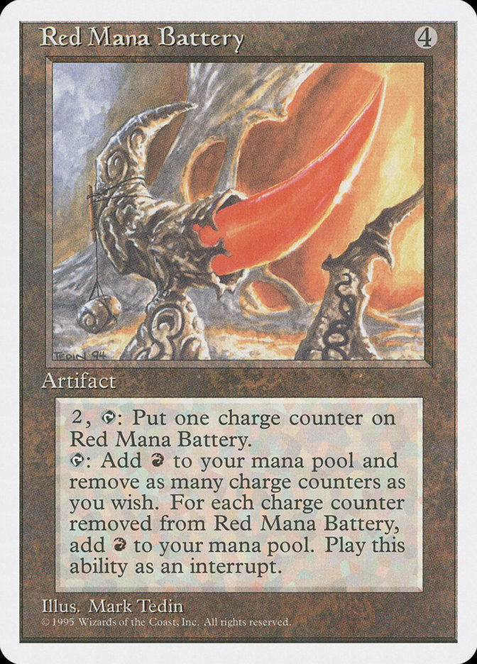 Red Mana Battery [Fourth Edition] | Game Haven TX
