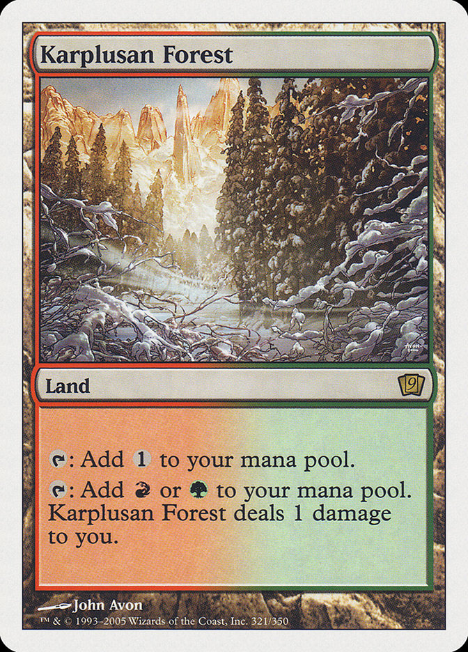 Karplusan Forest [Ninth Edition] | Game Haven TX