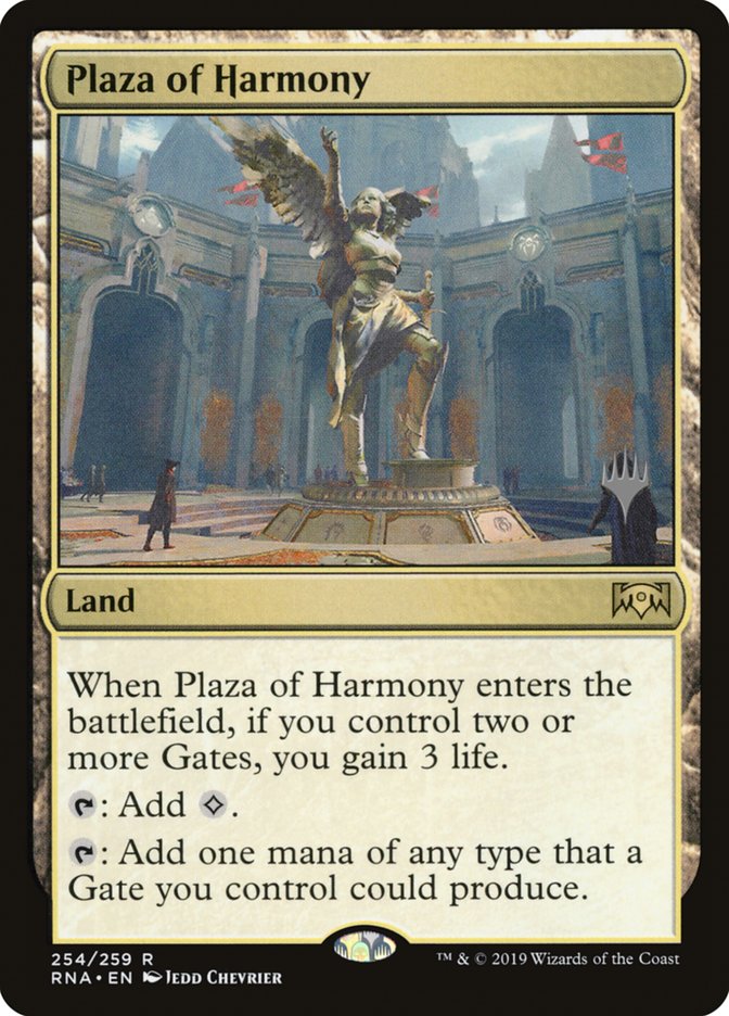 Plaza of Harmony [Ravnica Allegiance Promos] | Game Haven TX