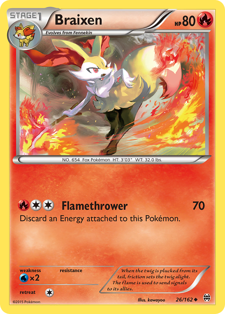 Braixen (26/162) [XY: BREAKthrough] | Game Haven TX