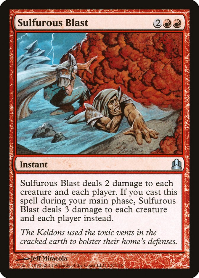 Sulfurous Blast [Commander 2011] | Game Haven TX