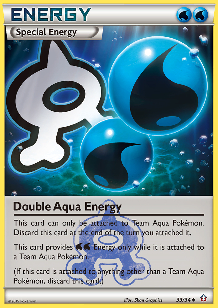 Double Aqua Energy (33/34) [XY: Double Crisis] | Game Haven TX
