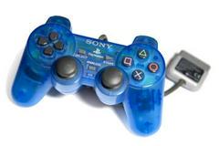 PS1 Controller Clear Blue Dual Shock Controller - Playstation | Game Haven TX