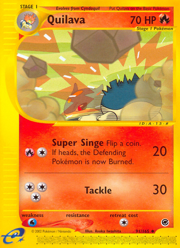 Quilava (91/165) [Expedition: Base Set] | Game Haven TX