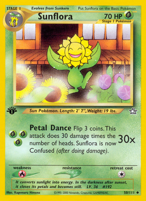 Sunflora (50/111) [Neo Genesis 1st Edition] | Game Haven TX