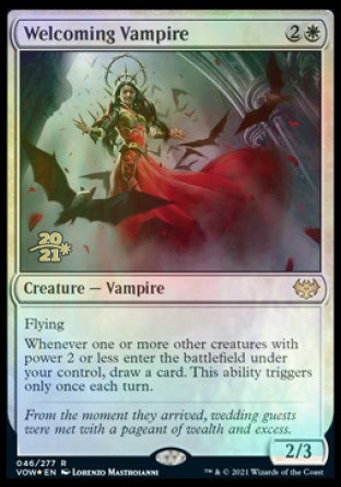 Welcoming Vampire [Innistrad: Crimson Vow Prerelease Promos] | Game Haven TX