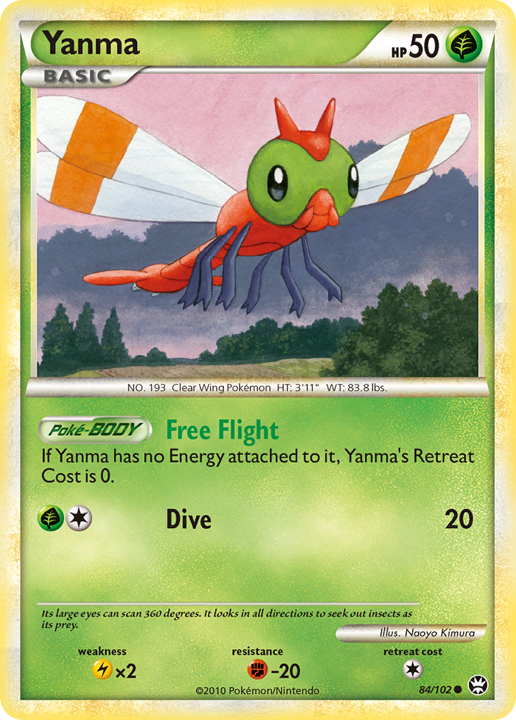 Yanma (84/102) [HeartGold & SoulSilver: Triumphant] | Game Haven TX