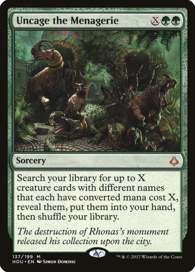 Uncage the Menagerie [Hour of Devastation] | Game Haven TX