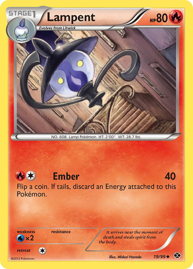 Lampent (19/99) [Black & White: Next Destinies] | Game Haven TX