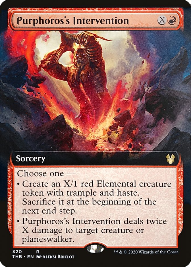 Purphoros's Intervention (Extended Art) [Theros Beyond Death] | Game Haven TX
