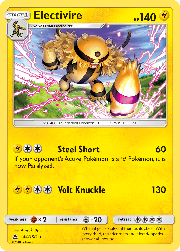 Electivire (44/156) [Sun & Moon: Ultra Prism] | Game Haven TX