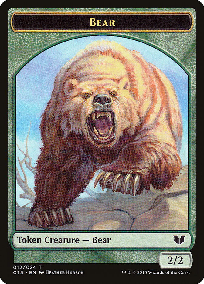 Bear // Spider Double-Sided Token [Commander 2015 Tokens] | Game Haven TX