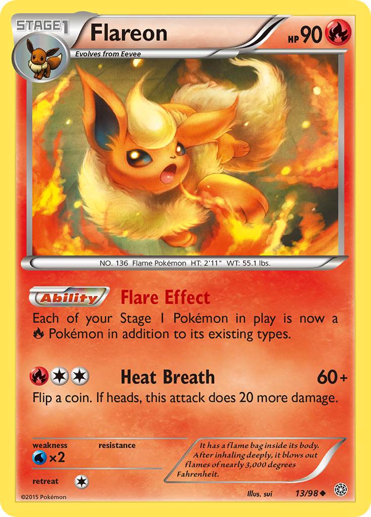 Flareon (13/98) [XY: Ancient Origins] | Game Haven TX