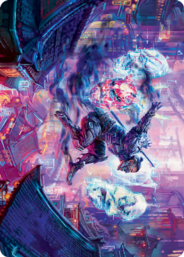 Thousand-Faced Shadow Art Card [Kamigawa: Neon Dynasty Art Series] | Game Haven TX