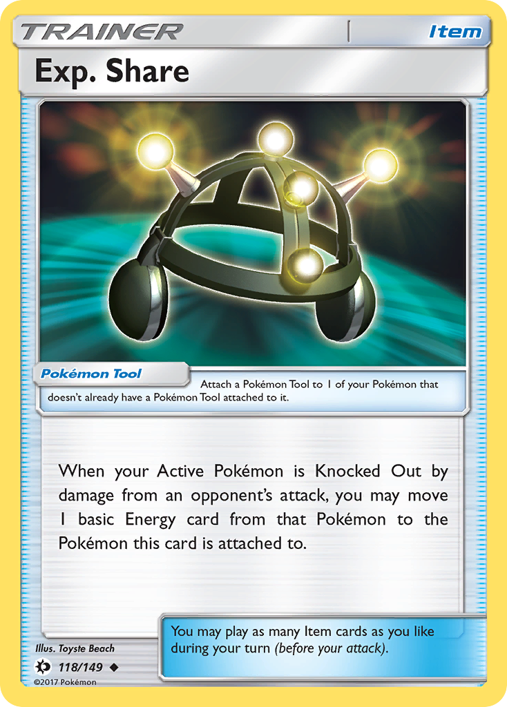 Exp. Share (118/149) [Sun & Moon: Base Set] | Game Haven TX